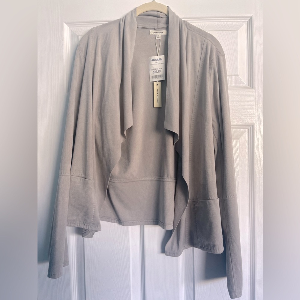 Max Studio - Large - Suede - Jacket - TAGS ON